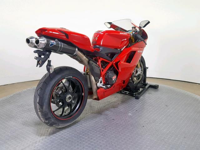 ZDM1XBEW18B014499 - 2008 DUCATI 1098 BASE RED photo 8