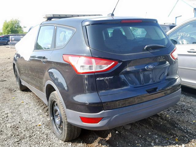 1FMCU0F74DUA38900 - 2013 FORD ESCAPE S BLACK photo 3