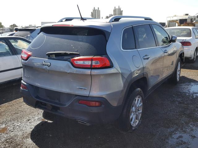 1C4PJMCS6FW642289 - 2015 JEEP CHEROKEE L GRAY photo 4