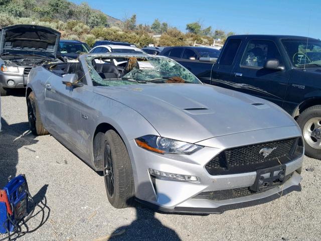 1FATP8FF7K5140500 - 2019 FORD MUSTANG GT SILVER photo 1