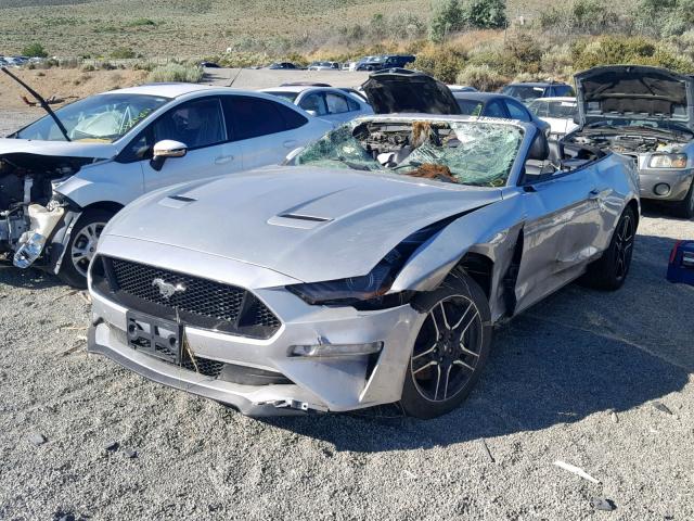 1FATP8FF7K5140500 - 2019 FORD MUSTANG GT SILVER photo 2