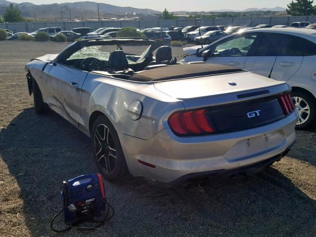 1FATP8FF7K5140500 - 2019 FORD MUSTANG GT SILVER photo 3