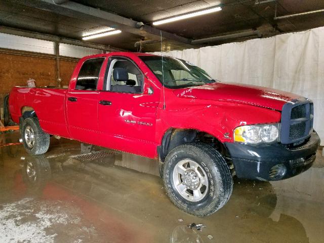 3D7KS28CX5G741455 - 2005 DODGE RAM 2500 S Կարմիր լուսանկար 1