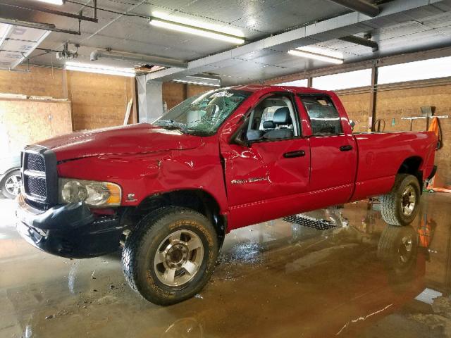3D7KS28CX5G741455 - 2005 DODGE RAM 2500 S Կարմիր լուսանկար 2