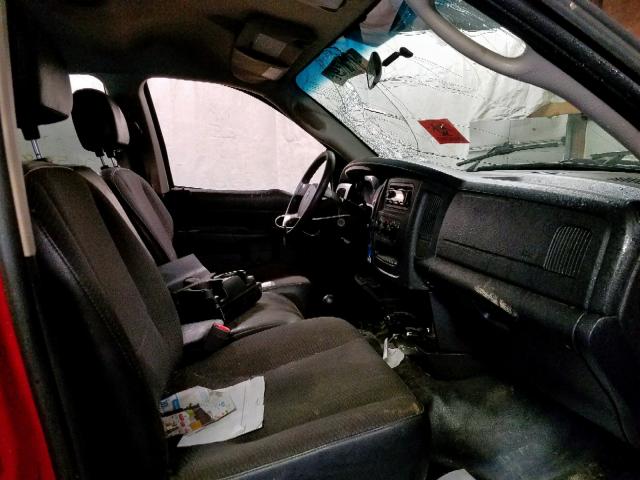 3D7KS28CX5G741455 - 2005 DODGE RAM 2500 S Կարմիր լուսանկար 5