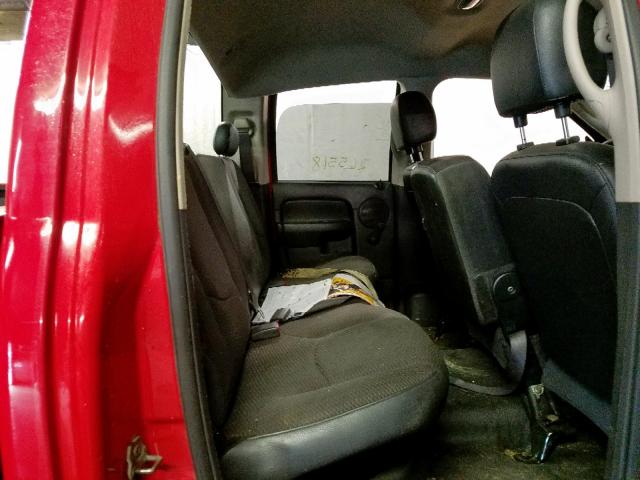 3D7KS28CX5G741455 - 2005 DODGE RAM 2500 S Կարմիր լուսանկար 6
