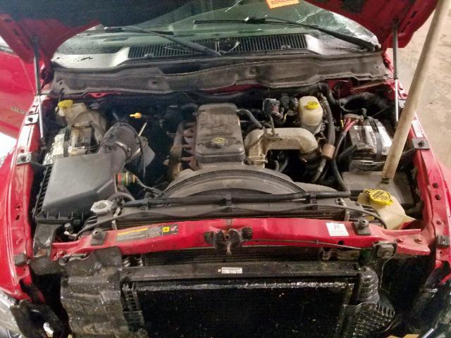 3D7KS28CX5G741455 - 2005 DODGE RAM 2500 S Կարմիր լուսանկար 7