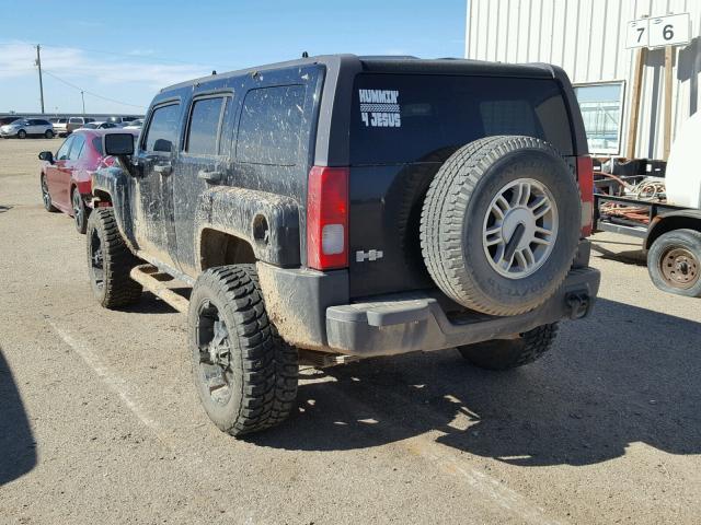 5GTDN136668172478 - 2006 HUMMER H3 BLACK photo 3