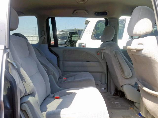 5FNRL38207B079736 - 2007 HONDA ODYSSEY LX GRAY photo 6