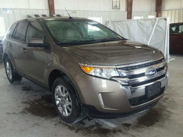 2FMDK3JC7DBE33188 - 2013 FORD EDGE SEL GREEN photo 1