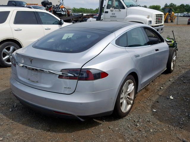 5YJSA1E26FF118358 - 2015 TESLA MODEL S Gümüş foto 4