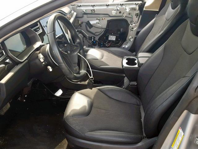 5YJSA1E26FF118358 - 2015 TESLA MODEL S Gümüş foto 5