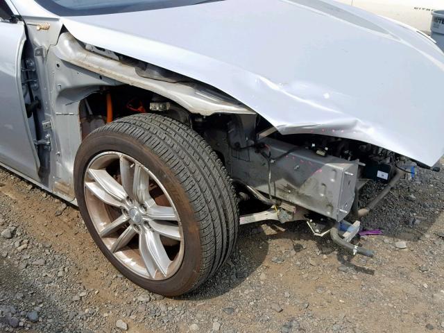 5YJSA1E26FF118358 - 2015 TESLA MODEL S Gümüş foto 9