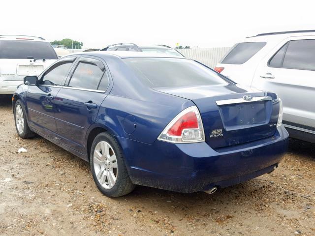 3FAHP08156R227209 - 2006 FORD FUSION SEL BLUE photo 3