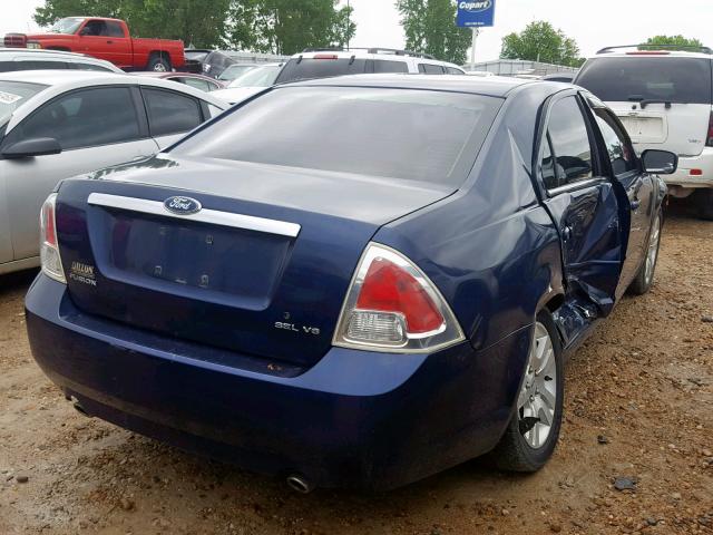 3FAHP08156R227209 - 2006 FORD FUSION SEL BLUE photo 4