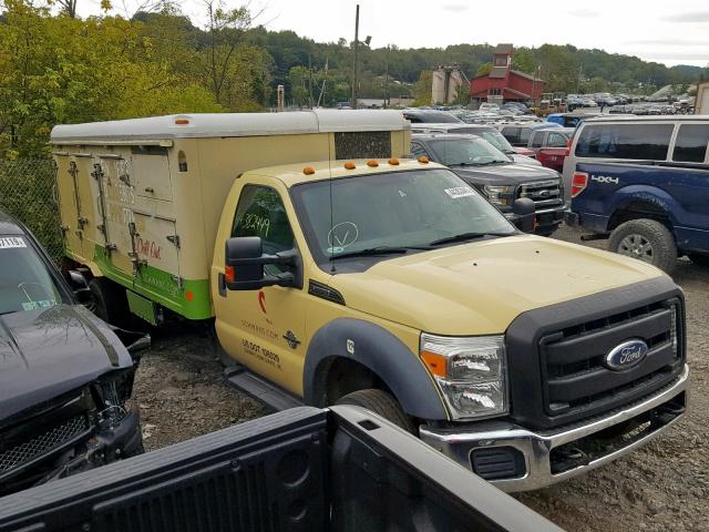 1FDUF5GT2BEC37989 - 2011 FORD F550 SUPER YELLOW photo 1