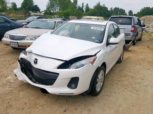 JM1BL1V89C1599001 - 2012 MAZDA 3 I WHITE photo 2