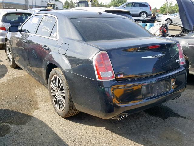 2C3CCAGTXEH179505 - 2014 CHRYSLER 300 S BLACK photo 3