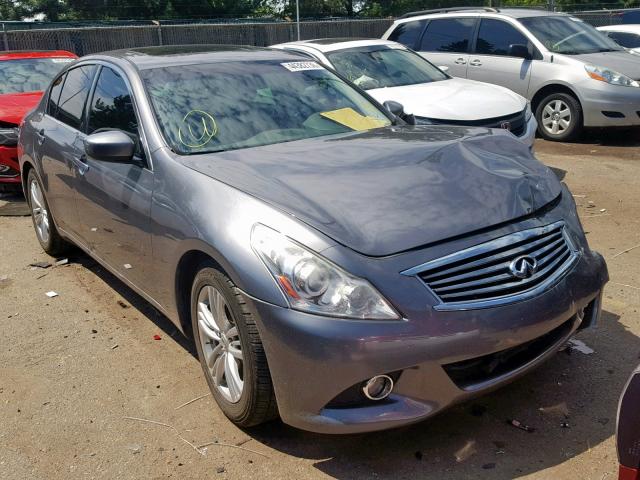 JN1CV6AP0DM711339 - 2013 INFINITI G37 BASE GRAY photo 1