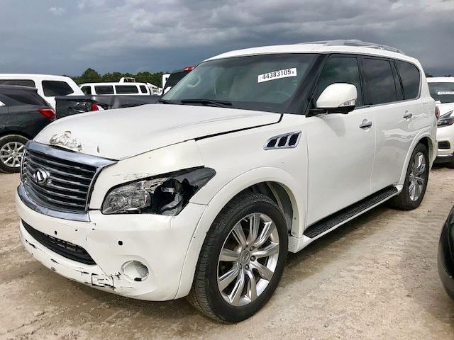 JN8AZ2NF9D9550483 - 2013 INFINITI QX56 WHITE photo 2