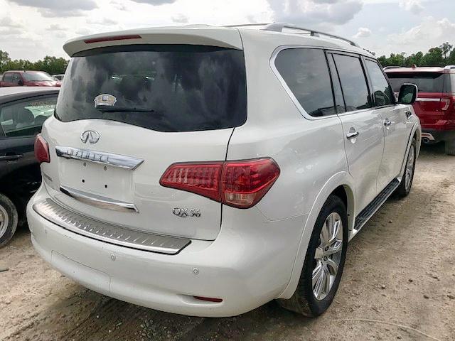 JN8AZ2NF9D9550483 - 2013 INFINITI QX56 WHITE photo 4