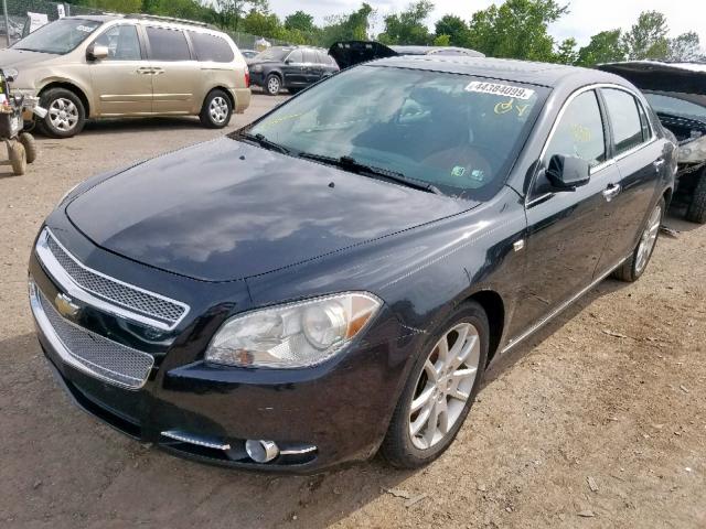 1G1ZK577684256741 - 2008 CHEVROLET MALIBU LTZ შავი ფოტო 2