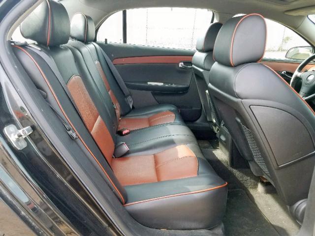 1G1ZK577684256741 - 2008 CHEVROLET MALIBU LTZ შავი ფოტო 6