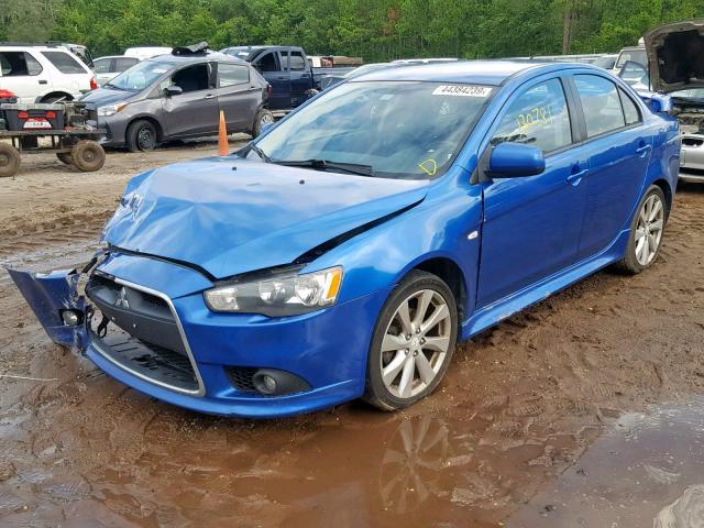 JA32U8FWXCU012305 - 2012 MITSUBISHI LANCER GT BLUE photo 2