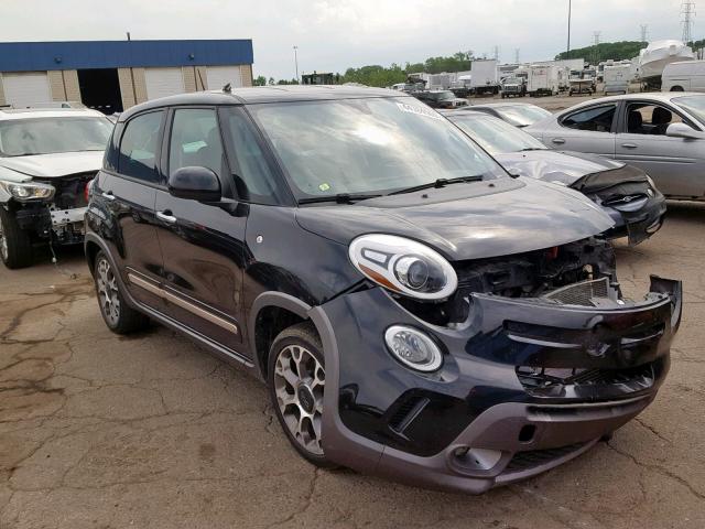 ZFBCFADH4EZ020422 - 2014 FIAT 500L TREKK BLACK photo 1