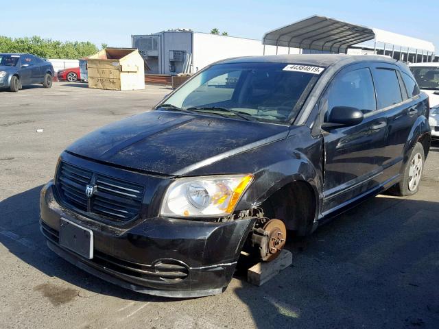 1B3HB28B78D566760 - 2008 DODGE CALIBER BLACK photo 2