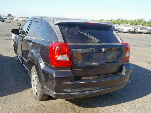 1B3HB28B78D566760 - 2008 DODGE CALIBER BLACK photo 3