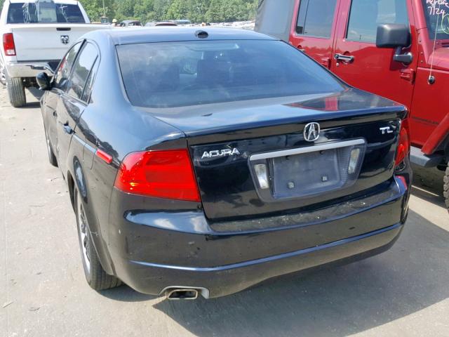 19UUA66286A063023 - 2006 ACURA 3.2TL BLACK photo 3