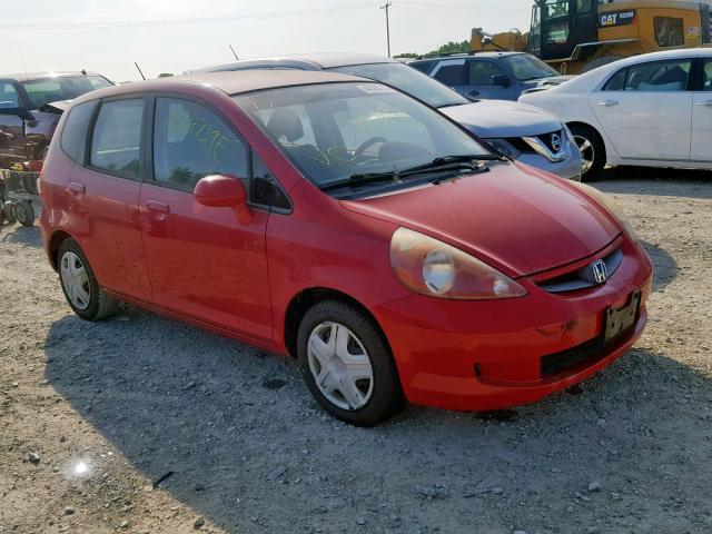 JHMGD37478S058277 - 2008 HONDA FIT RED photo 1