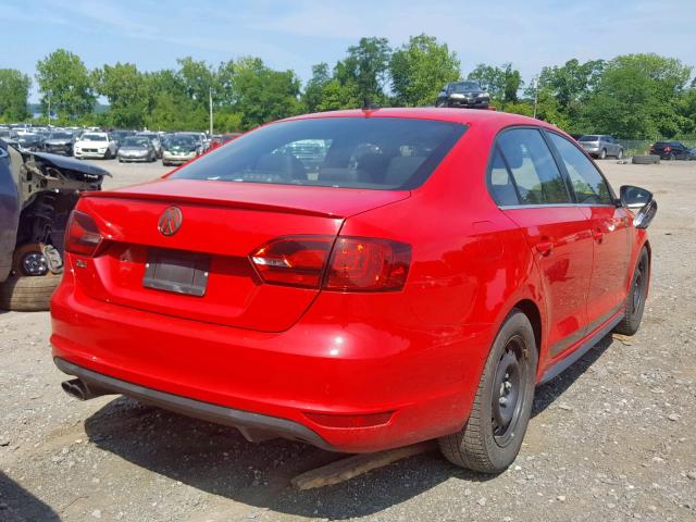 3VW4A7AJXDM223628 - 2013 VOLKSWAGEN JETTA GLI RED photo 4