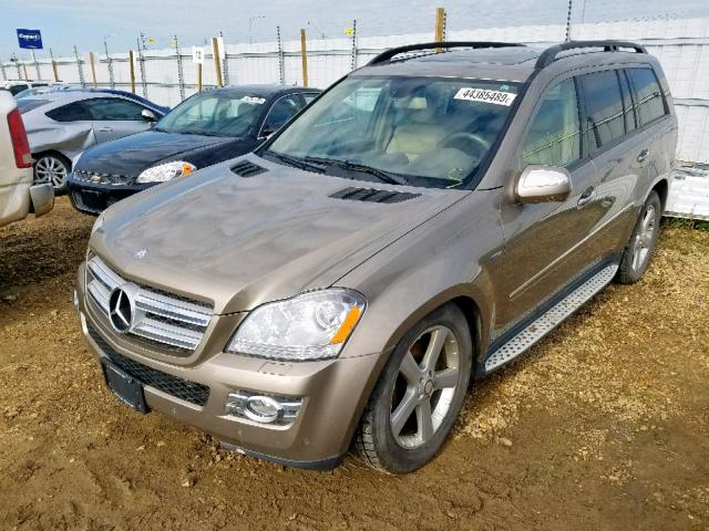 4JGBF25E59A519099 - 2009 MERCEDES-BENZ GL GOLD photo 2