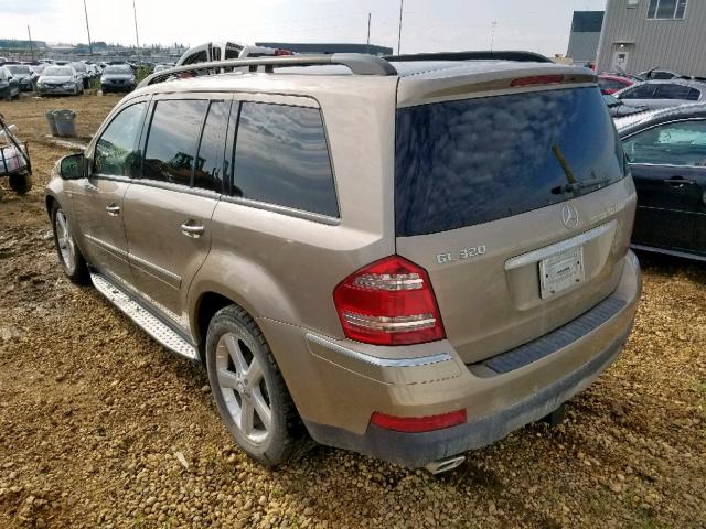 4JGBF25E59A519099 - 2009 MERCEDES-BENZ GL GOLD photo 3