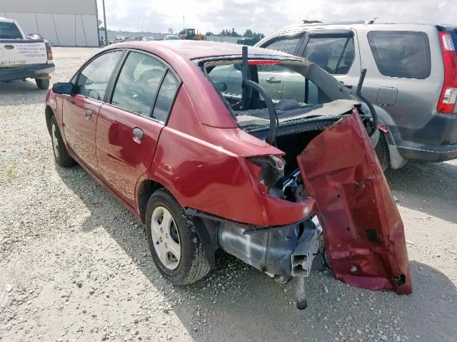 1G8AF52F65Z155635 - 2005 SATURN ION LEVEL RED photo 3