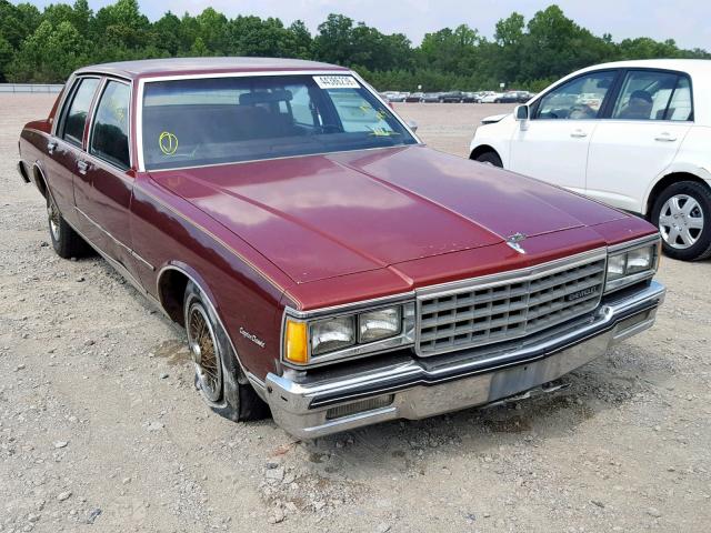 2G1AN69H4E9213167 - 1984 CHEVROLET CAPRICE CL BURGUNDY photo 1