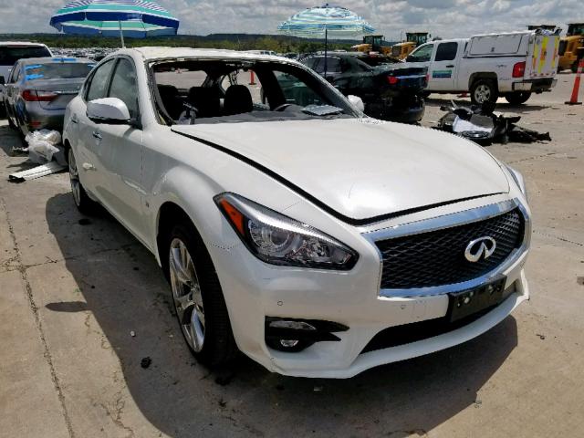 JN1BY1ARXKM585088 - 2019 INFINITI Q70 3.7 LU WHITE photo 1