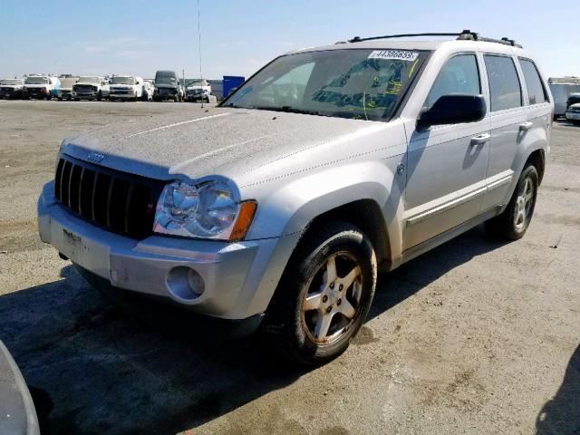 1J4HR58N55C703504 - 2005 JEEP GRAND CHER SILVER photo 2