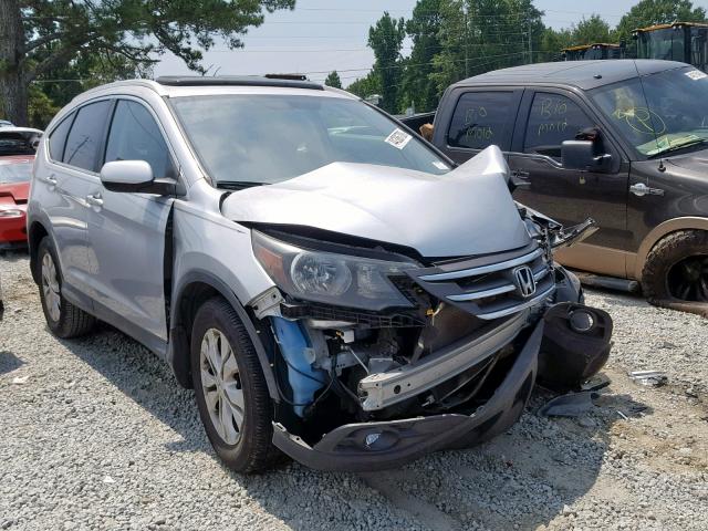 2HKRM3H72EH555279 - 2014 HONDA CR-V EXL SILVER photo 1