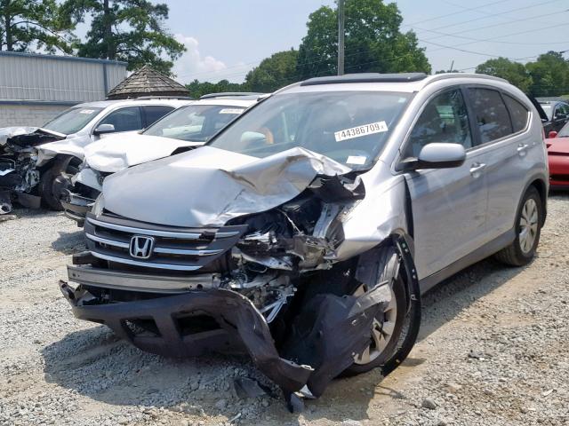 2HKRM3H72EH555279 - 2014 HONDA CR-V EXL SILVER photo 2