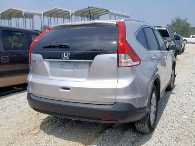 2HKRM3H72EH555279 - 2014 HONDA CR-V EXL SILVER photo 4