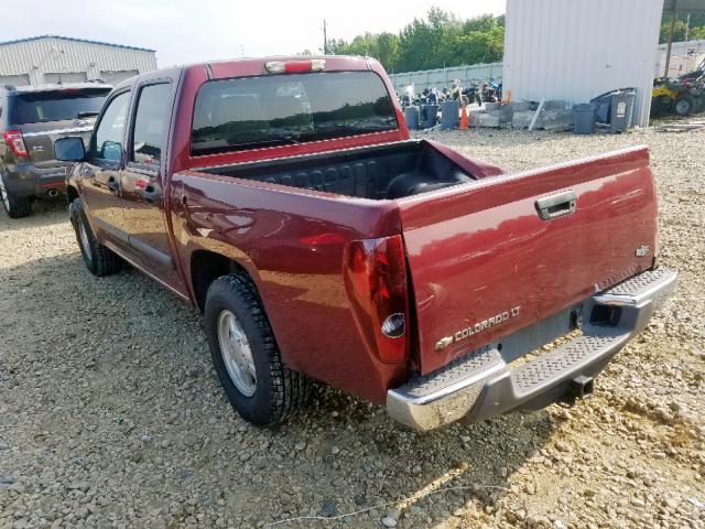 1GCCS33E088188788 - 2008 CHEVROLET COLORADO L MAROON photo 3