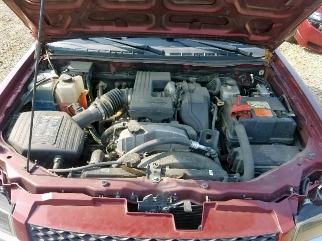 1GCCS33E088188788 - 2008 CHEVROLET COLORADO L MAROON photo 7
