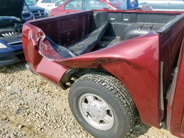 1GCCS33E088188788 - 2008 CHEVROLET COLORADO L MAROON photo 9