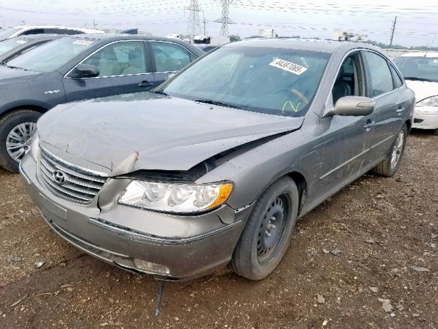 KMHFC46F68A320347 - 2008 HYUNDAI AZERA SE SILVER photo 2