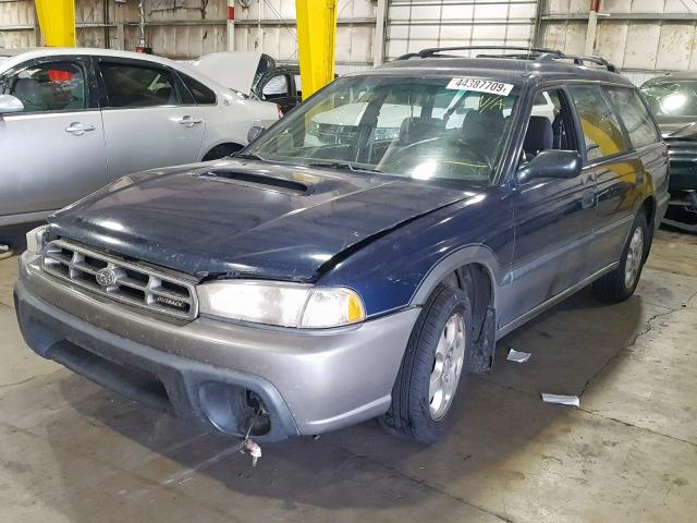 4S3BG6854X7645680 - 1999 SUBARU LEGACY L BLUE photo 2