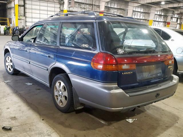 4S3BG6854X7645680 - 1999 SUBARU LEGACY L BLUE photo 3