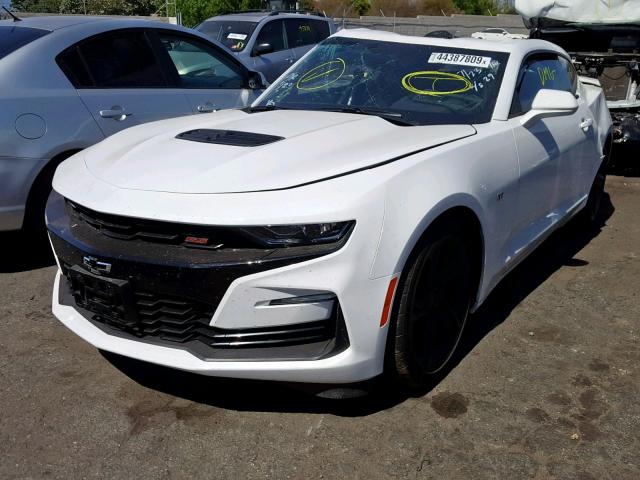 1G1FF1R71K0158521 - 2019 CHEVROLET CAMARO SS WHITE photo 2